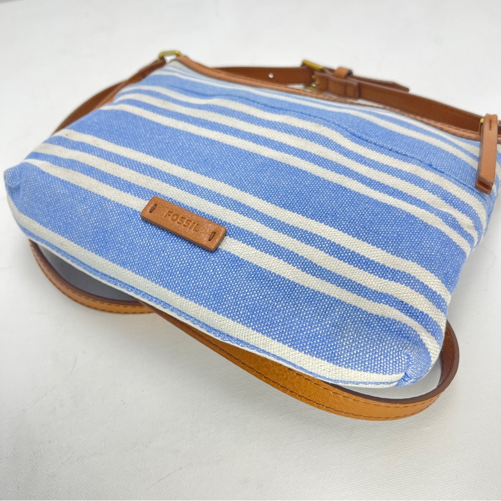 Vintage Fossil Striped Canvas Crossbody - Picture 10 of 11